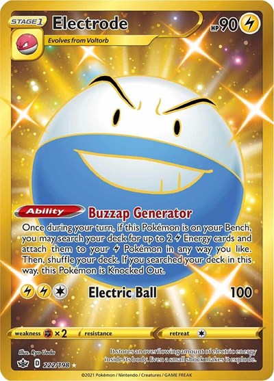 Electrode - 222/198 (Secret Rare) [CRE-222-SR]