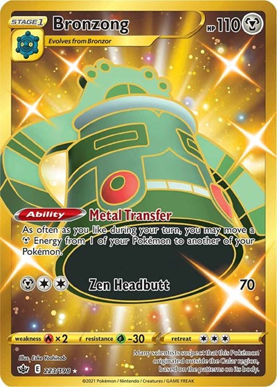 Bronzong - 223/198 (Secret Rare) [CRE-223-SR]