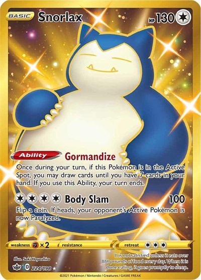 Snorlax - 224/198 (Secret Rare) [CRE-224-SR]