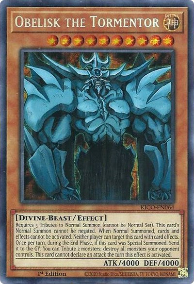 Obelisk the Tormentor (Secret Pharaoh’s Rare) [KICO-EN064-SePR]