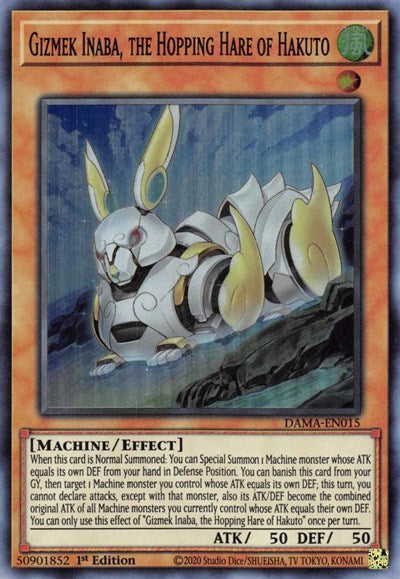 Gizmek Inaba, the Hopping Hare of Hakuto (Super Rare) [DAMA-EN015-SuR]