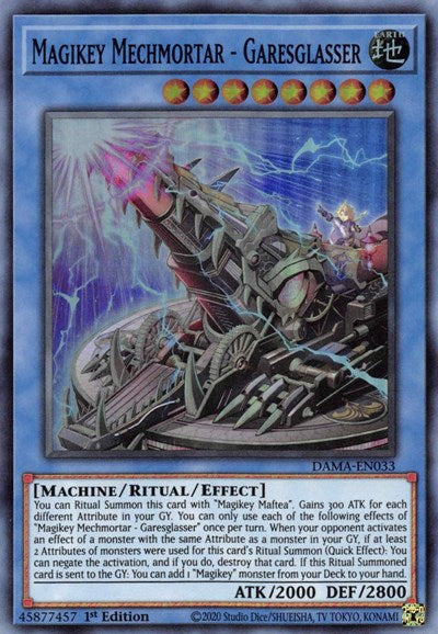 Magikey Mechmortar - Garesglasser (Super Rare) [DAMA-EN033-SuR]