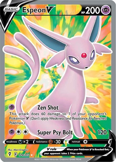 Espeon V - 179/203 (Ultra Rare) [EVS-179-UR]