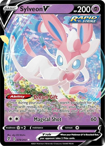 Sylveon V - 074/203 (Ultra Rare) [EVS-074-UR]