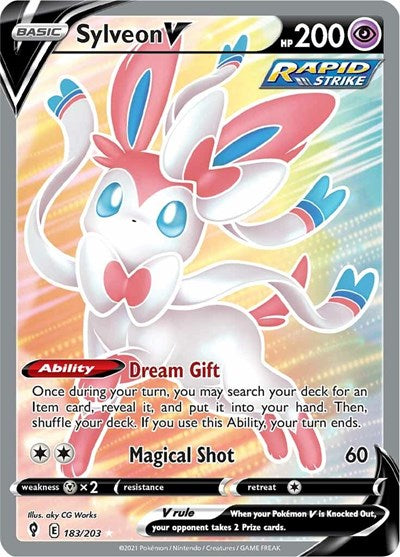 Sylveon V - 183/203 (Ultra Rare) [EVS-183-UR]