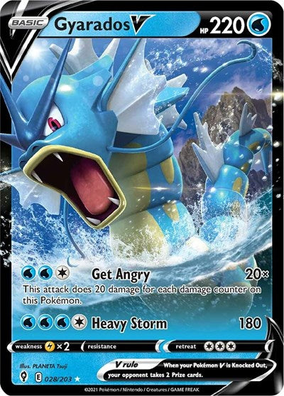 Gyarados V - 028/203 (Ultra Rare) [EVS-028-UR]