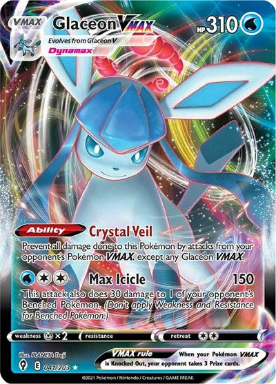 Glaceon VMAX - 041/203 (Ultra Rare) [EVS-041-UR]