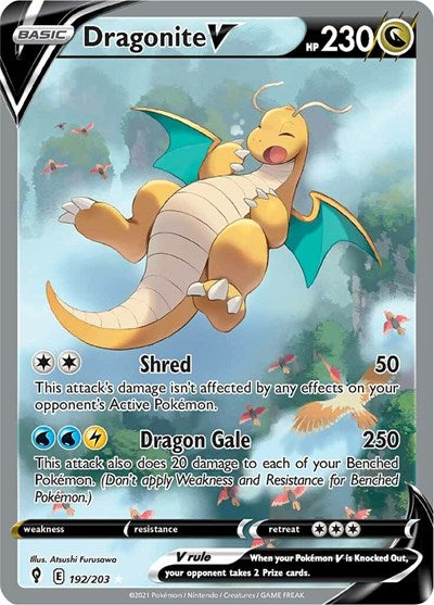 Dragonite V - 192/203 (Ultra Rare) [EVS-192-UR]