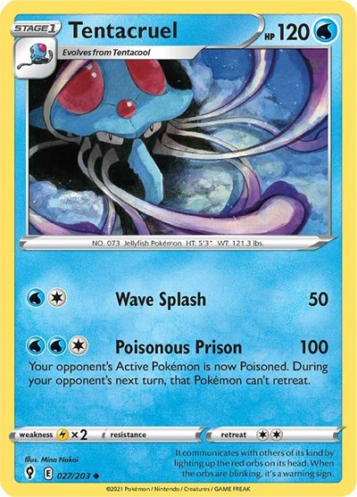 Tentacruel - 027/203 (Uncommon) [EVS-027-U]