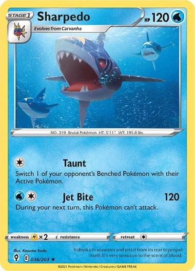 Sharpedo - 036/203 (Rare) [EVS-036-R]