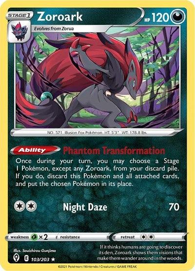 Zoroark - 103/203 (Holo Rare) [EVS-103-HR]