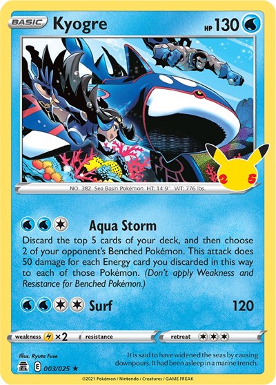 Kyogre - 003/025 (Holo Rare) [CEL-003-HR]