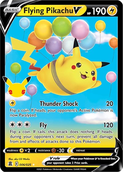 Flying Pikachu V - 006/025 (Ultra Rare) [CEL-006-UR]