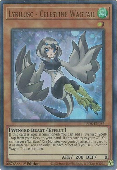 Lyrilusc - Celestine Wagtail (Ultra Rare) [LED8-EN036-UR]