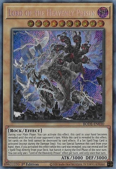 Lord of the Heavenly Prison (Secret Rare) [BODE-EN030-SeR]