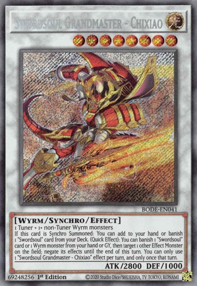 Swordsoul Grandmaster - Chixiao (Secret Rare) [BODE-EN041-SeR]