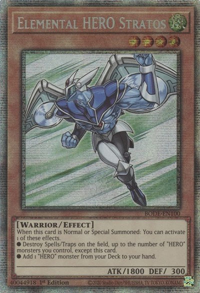 Elemental HERO Stratos (Starlight Rare) [BODE-EN100-StR]