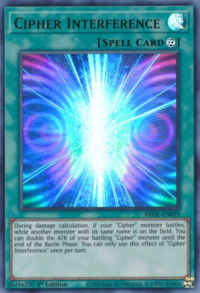 Cipher Interference (Ultra Rare) [BROL-EN039-UR]