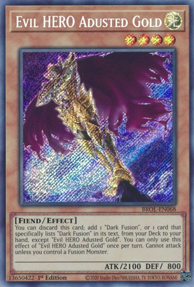 Evil HERO Adusted Gold (Secret Rare) [BROL-EN068-SeR]