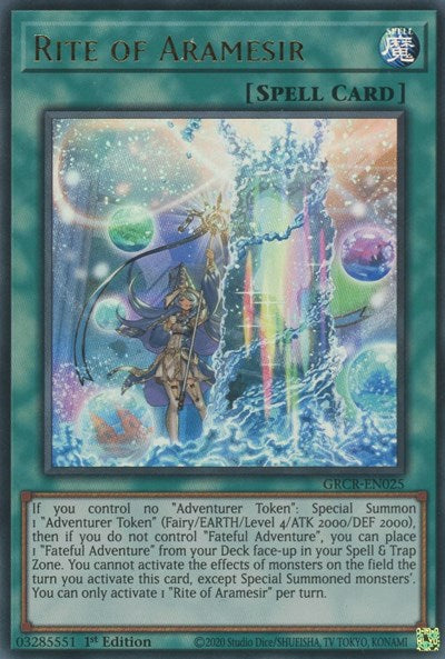 Rite of Aramesir (Ultra Rare) [GRCR-EN025-UR]