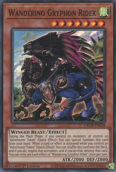 Wandering Gryphon Rider (Super Rare) [GRCR-EN028-SuR]