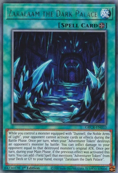 Zaralaam the Dark Palace (Rare) [GRCR-EN033-R]