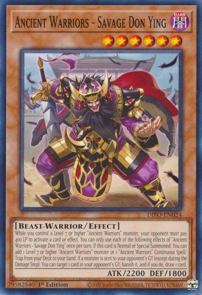 Ancient Warriors - Savage Don Ying (Common) [DIFO-EN024-C]