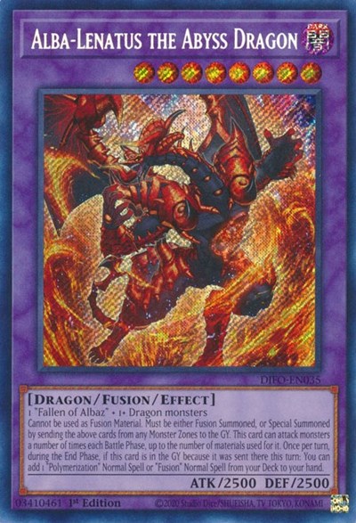 Alba-Lenatus the Abyss Dragon (Secret Rare) [DIFO-EN035-SeR]