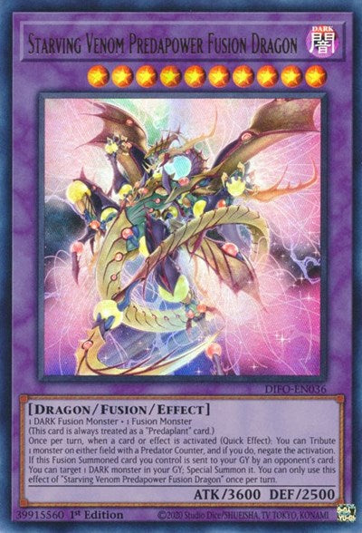 Starving Venom Predapower Fusion Dragon (Ultra Rare) [DIFO-EN036-UR]