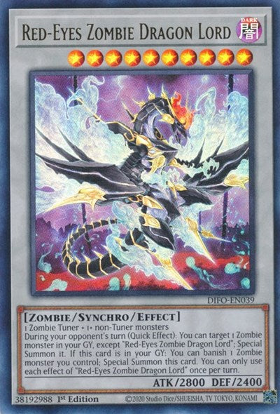 Red-Eyes Zombie Dragon Lord (Ultra Rare) [DIFO-EN039-UR]