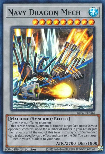 Navy Dragon Mech (Super Rare) [DIFO-EN082-SuR]