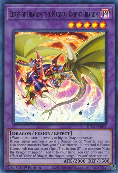 Curse of Dragon, the Magical Knight Dragon (Super Rare) [DIFO-EN097-SuR]