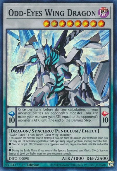 Odd-Eyes Wing Dragon (Super Rare) [DIFO-EN098-SuR]