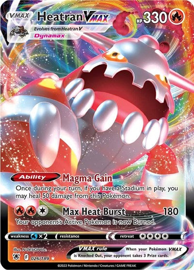 Heatran VMAX - 026/189 (Ultra Rare) [ASR-026-UR]