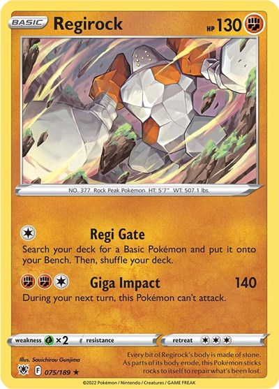 Regirock - 075/189 (Rare) [ASR-075-R]