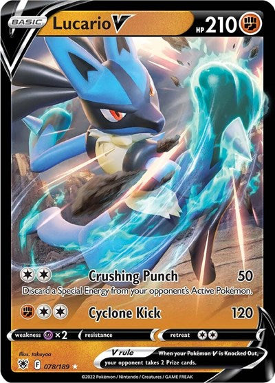 Lucario V - 078/189 (Ultra Rare) [ASR-078-UR]