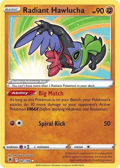 Radiant Hawlucha - 081/189 (Radiant Rare) [ASR-081-RR]