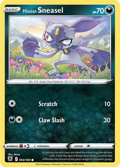 Hisuian Sneasel - 092/189 (Common) [ASR-092-C]