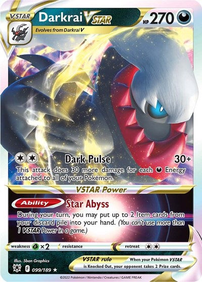 Darkrai VSTAR - 099/189 (Ultra Rare) [ASR-099-UR]