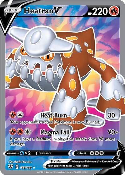 Heatran V - 165/189 (Ultra Rare) [ASR-165-UR]