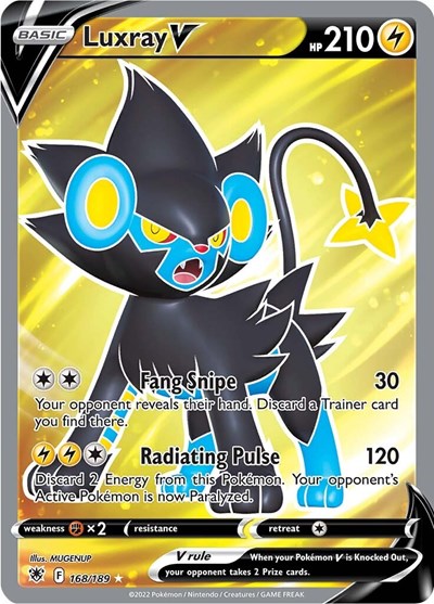 Luxray V - 168/189 (Ultra Rare) [ASR-168-UR]