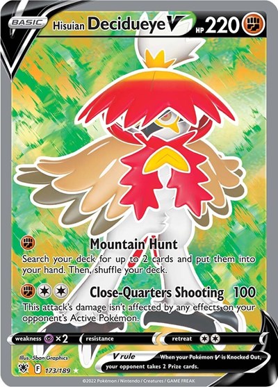 Hisuian Decidueye V - 173/189 (Ultra Rare) [ASR-173-UR]