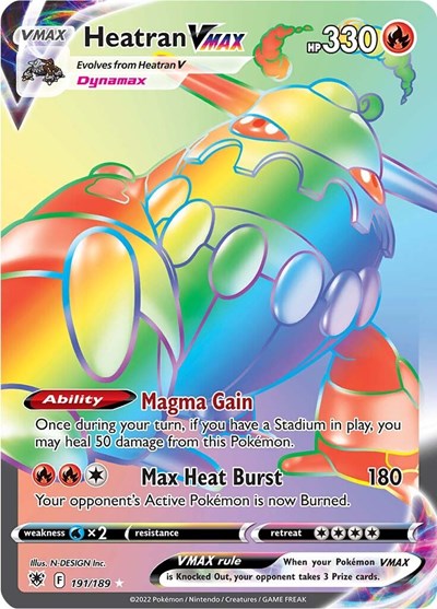 Heatran VMAX - 191/189 (Secret Rare) [ASR-191-SR]