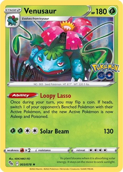 Venusaur - 003/078 (Holo Rare) [PGO-003-HR]