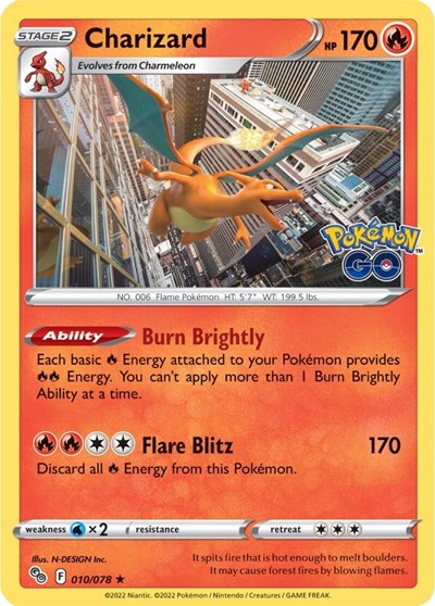 Charizard - 010/078 (Holo Rare) [PGO-010-HR]