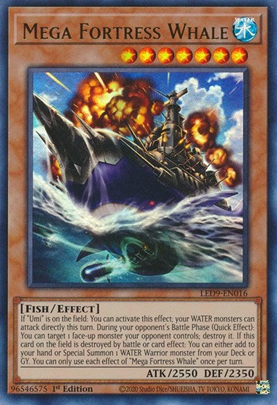 Mega Fortress Whale (Ultra Rare) [LED9-EN016-UR]