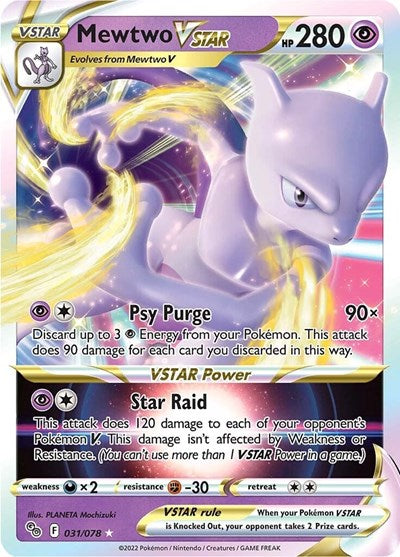 Mewtwo VSTAR - 031/078 (Ultra Rare) [PGO-031-UR]