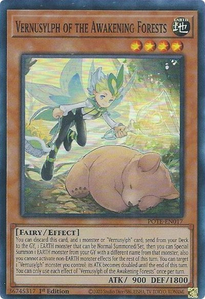 Vernusylph of the Awakening Forests (Super Rare) [POTE-EN017-SuR]