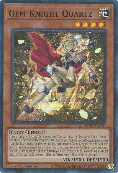 Gem-Knight Quartz (Super Rare) [POTE-EN020-SuR]