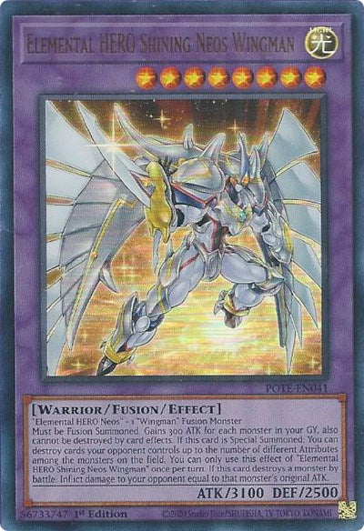 Elemental HERO Shining Neos Wingman (Ultra Rare) [POTE-EN041-UR]